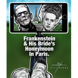 Frankenstein & Bride On Honeymoon