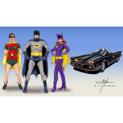 1960s Batman, Robin & Batgirl